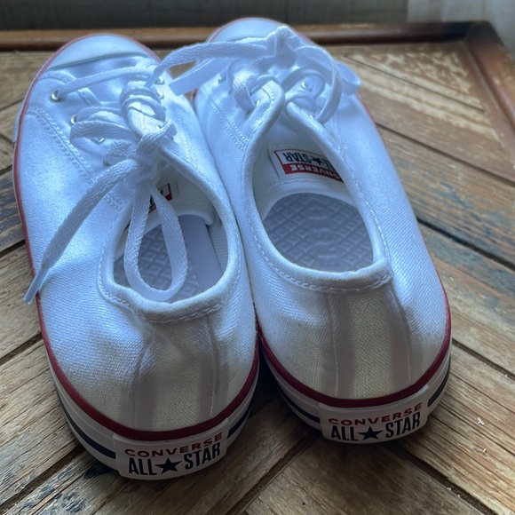 Converse All Star canvas sneakers size 5 white brand new without tag - Picture 2 of 7